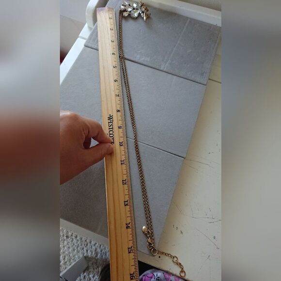 J. Crew Rhinestone Pendant Necklace - Picture 6 of 6